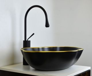 Раковина чаша Bronze de Luxe Black Orchid 1395, черный